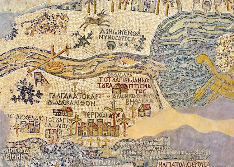 Holy Land mosaic, Madaba, Jordan
