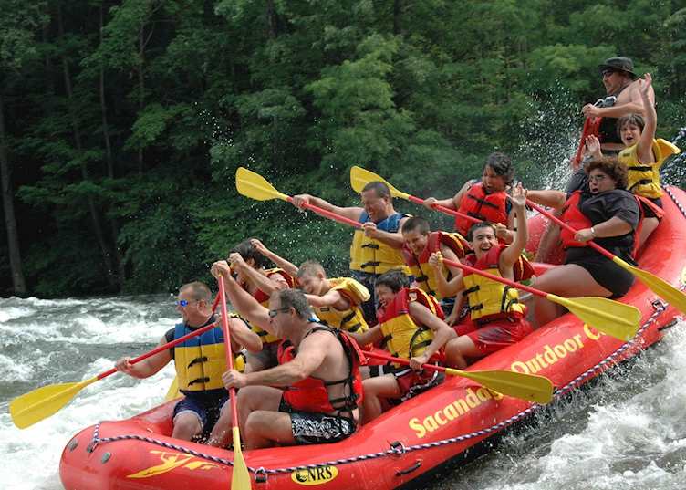 White water rafting in the Adirondack Mountains