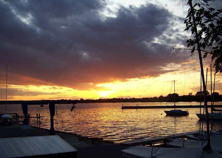 Seneca Lake at sunset
