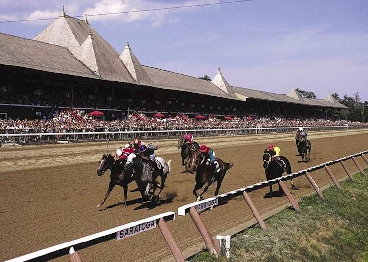 Horse racing at Saratoga Springs
