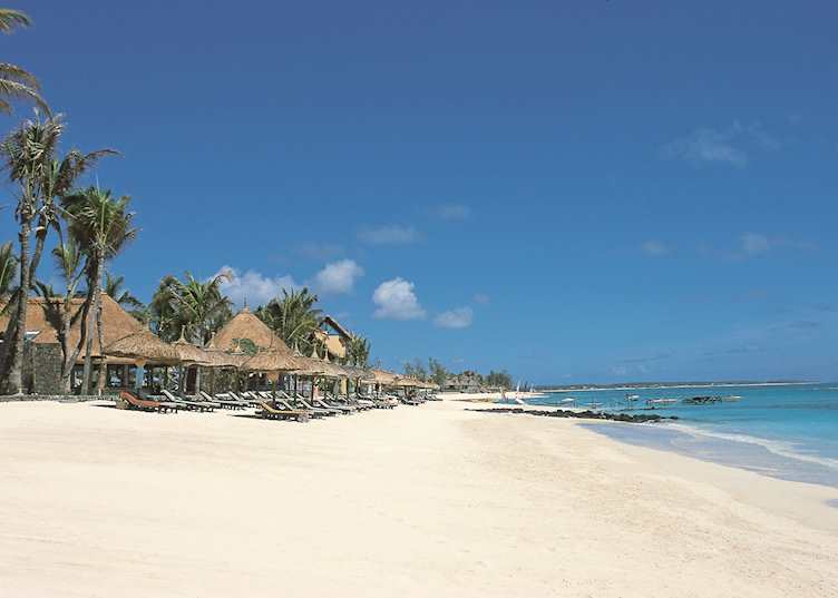 The beach at Constance Belle Mare Plage