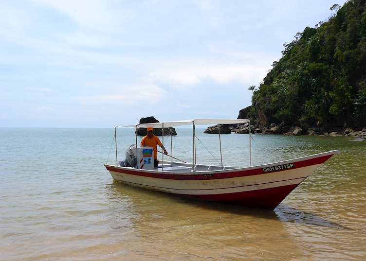 Boat transfer to Bako National Park, Malaysian Borneo