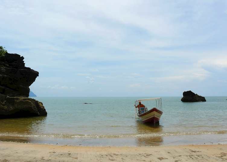 Boat transfer to Bako National Park, Malaysian Borneo