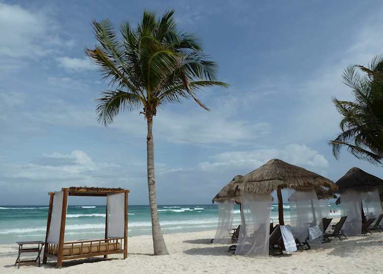 Beach at Hotel Ana y Jose, Tulum