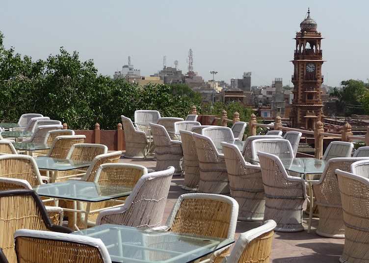 Restaurant overlooking Clock Tower, Pal Haveli, Jodhpur