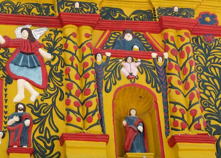 Church of San Andres Xecul near Quetzaltenango