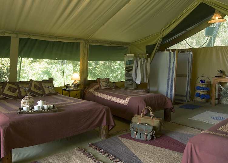 Family tent at Kicheche Mara Camp, Masai Mara