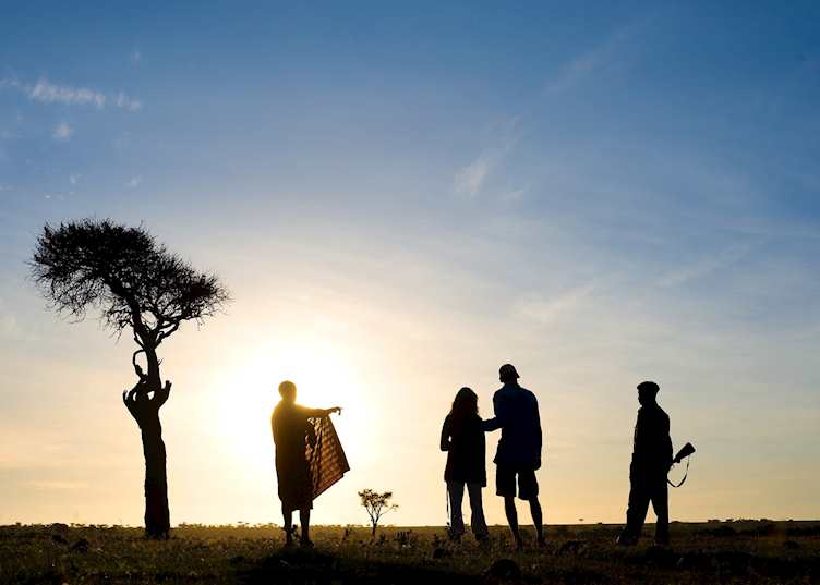 Walking from Kicheche Mara Camp, Masai Mara