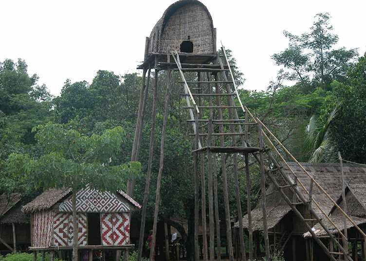 Village architecture at Ratanakiri, Ban Lung