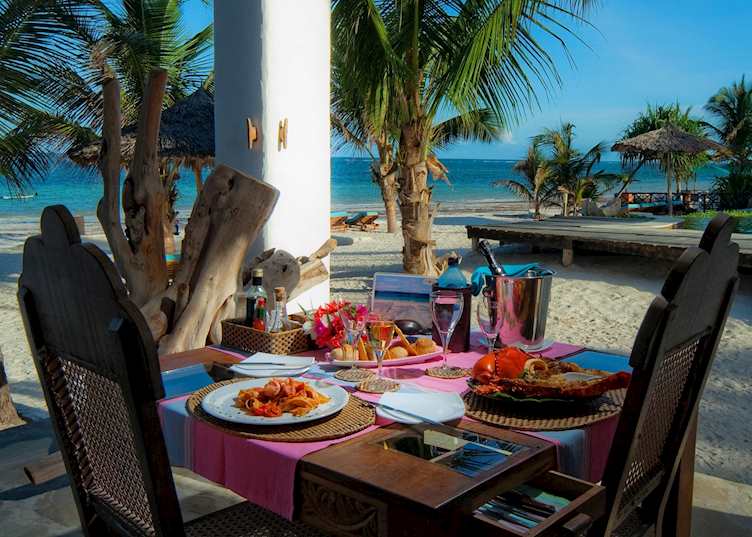 Lunch at Waterlovers Beach Resort, Diani Beach