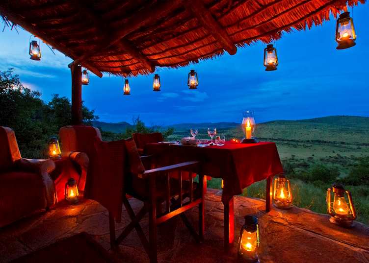 Dinner at Klein's Camp, Serengeti National Park