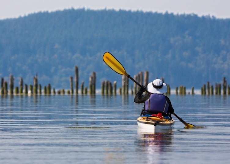 Kayaking on the Columbia River