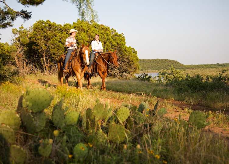 Horse riding from Wildcatter Ranch
