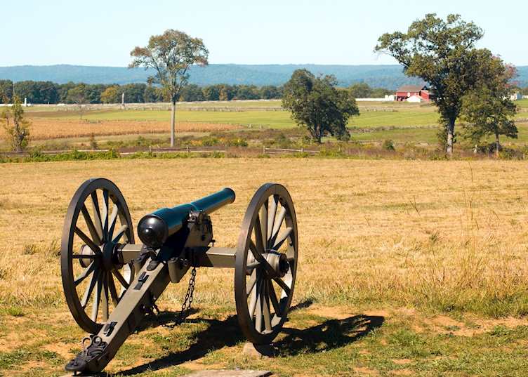 The Civil War battlefield, Gettysburg