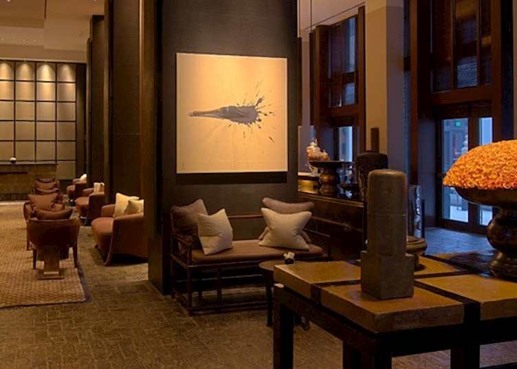 The lobby at the Setai, Miami