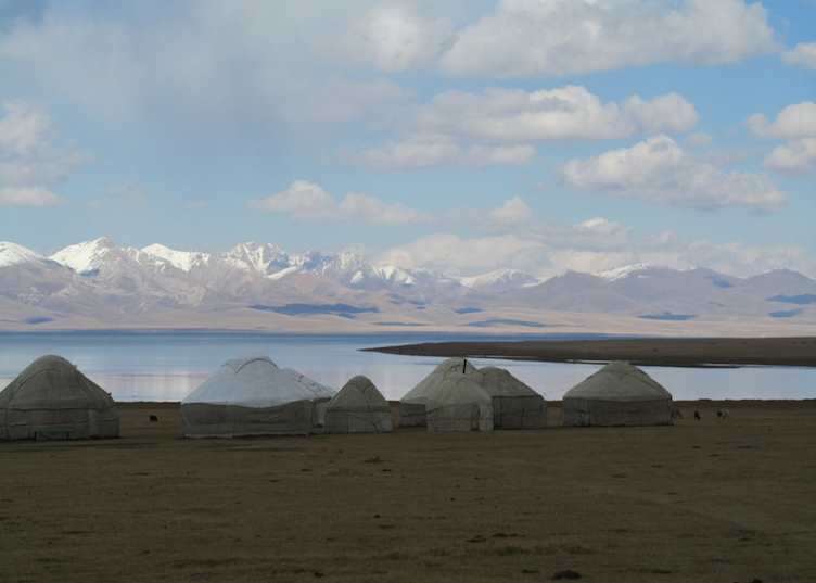 Traditional yurt on the South Shore, Song-Kul Lake