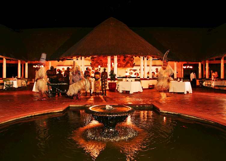 Dinner at Victoria Falls Hotel, Victoria Falls Town, Zimbabwe