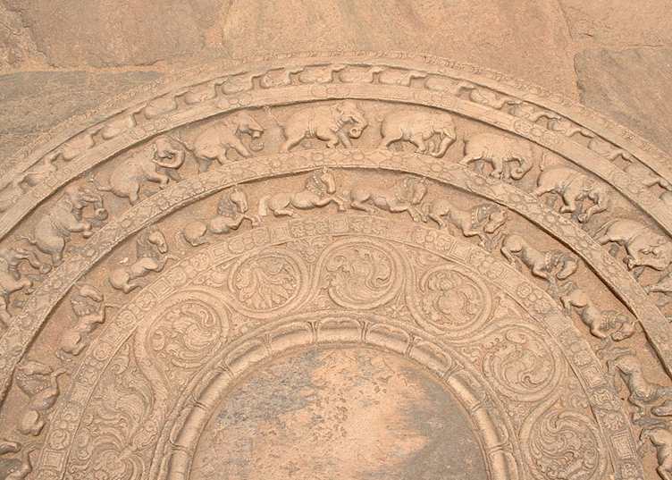 Moon stone, Polonnaruwa, Sri Lanka