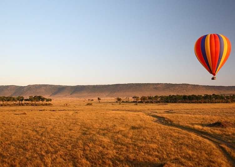 Hot air ballooning over the Masai Mara