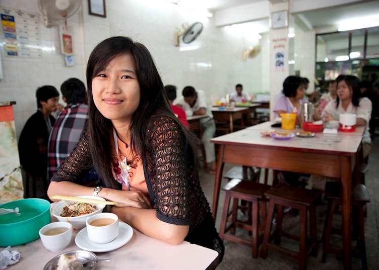 Teashop in Yangon, Burma (Myanmar)