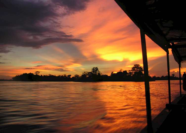 Sunset, Khone Island