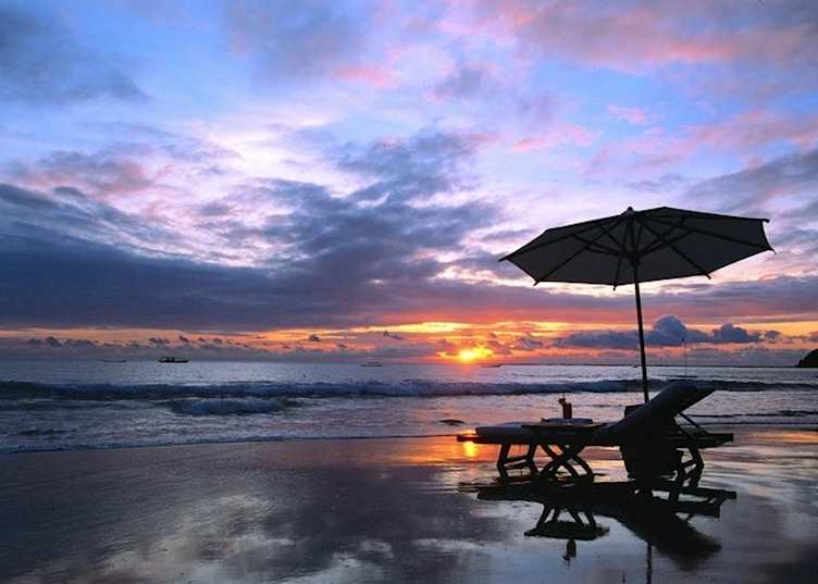 Ngapali Beach at sunset, Burma (Myanmar)