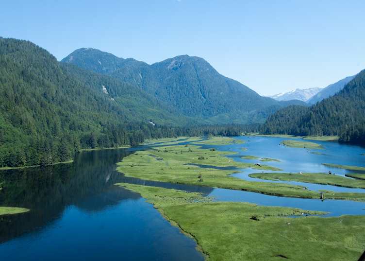 Scenery surrounding Great Bear Lodge, British Columbia