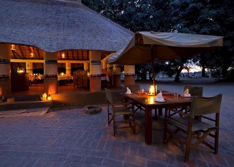 Dining area, Flatdogs Camp, South Luangwa National Park