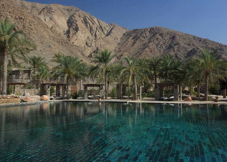 Main Pool, Six Senses at Zighy Bay