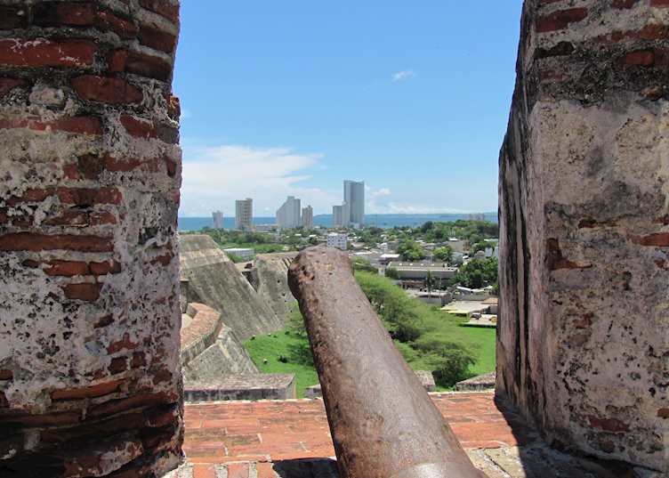 View from Castillo de San Felipe de Barajas, Cartagena