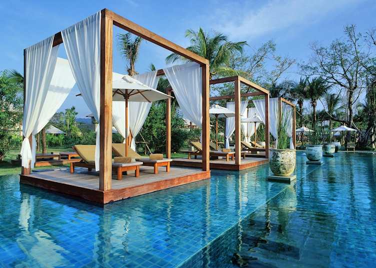 Pool cabanas, The Sarojin, Khao Lak