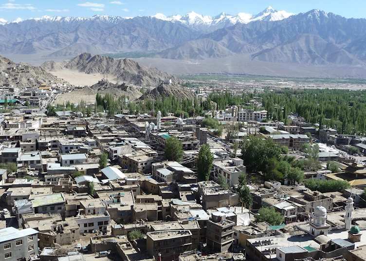 View of Leh from Leh Palace