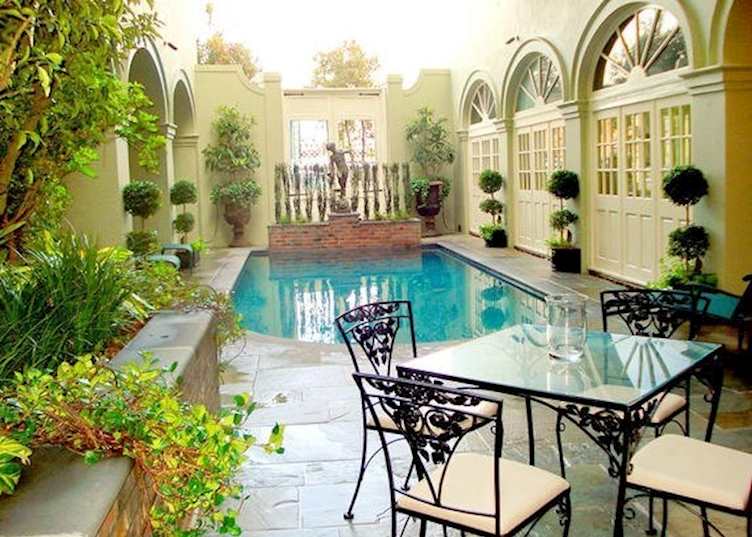 The courtyard swimming pool, Bienville House, New Orleans