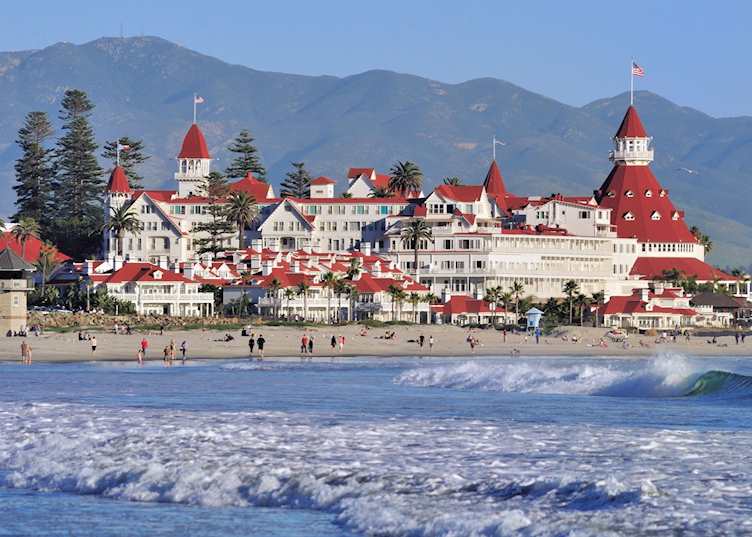 Beach, Hotel del Coronado, San Diego