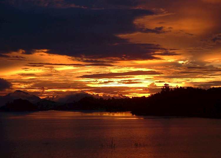 Sunset at Batang Ai, Malaysian Borneo