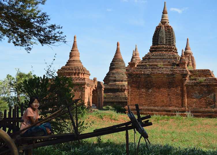 Village girl relaxing, Bagan, Burma (Myanmar)