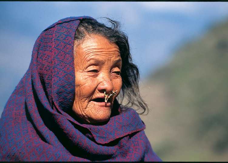 Gurung woman, Annapurna foothills