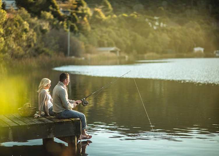 Fishing at Solitaire Lodge