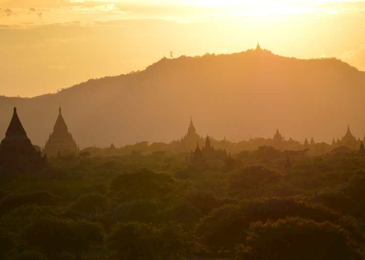 Sunset over Bagan, Myanmar