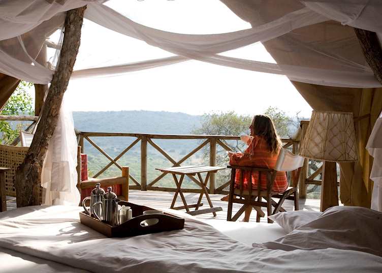View from your room, Mihingo Lodge, Lake Mburo National Park