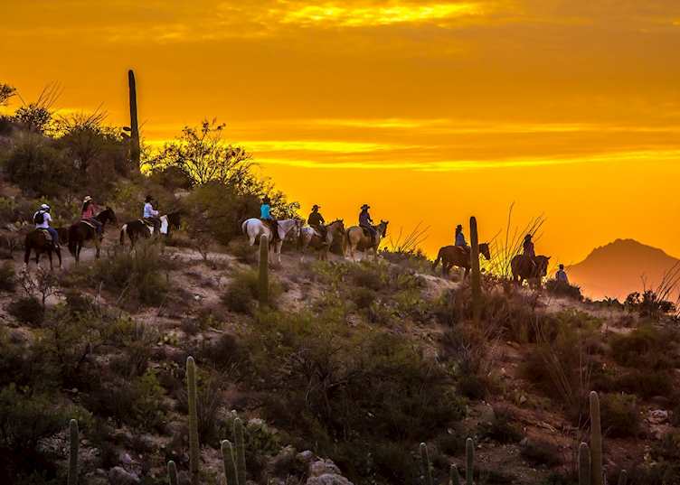 Riding at Tanque Verde Ranch, Tucson