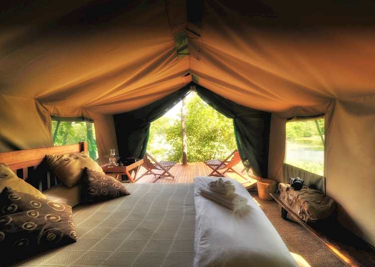 Standard tent, Kanga Camp, Mana Pools