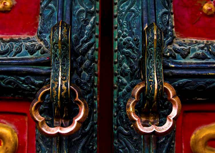 Door detail, the Forbidden City