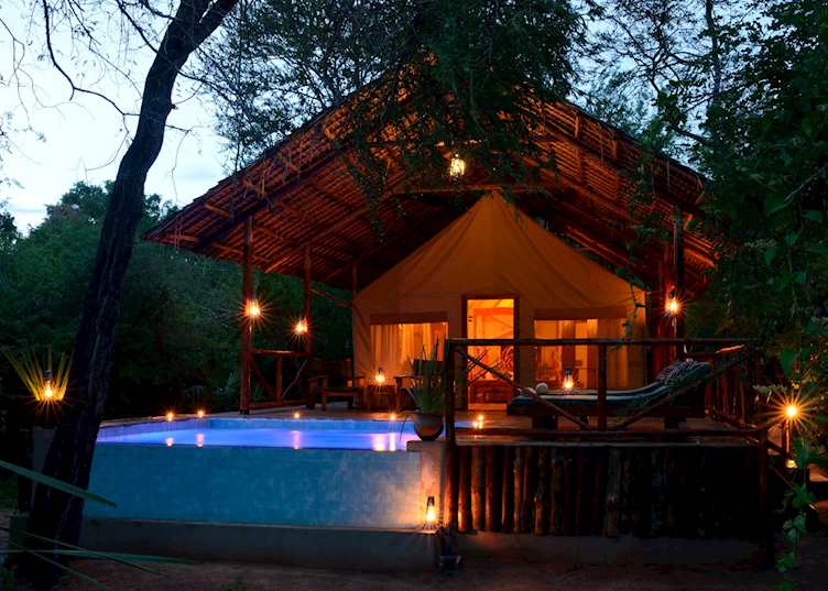 Deluxe tent at Selous Kulinda