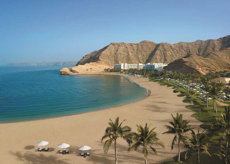 View of Al Bandar and Al Waha beach, Muscat