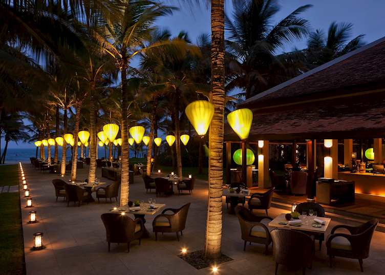 Beach restaurant at Four Seasons Resort The Nam Hai, Hoi An