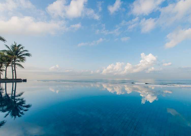 View from the infinity pool, The Legian, Seminyak