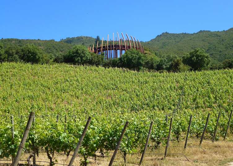 Exterior of Clos Apalta, Colchagua Valley