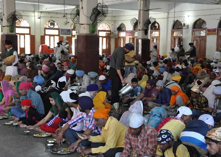 Free community kitchen at the Golden Temple, Amritsar