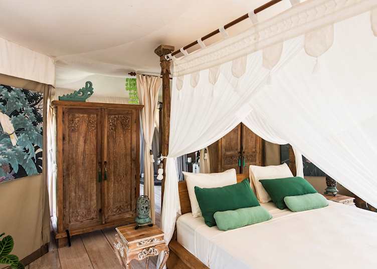 Tent Bedroom, Sandat Glamping Tents, Ubud